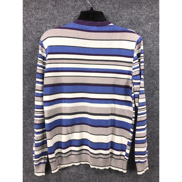 KUHLE Sweater Long Sleeve Shirt Womens Size Large Striped‎ V-Neck Casual - Picture 4 of 7